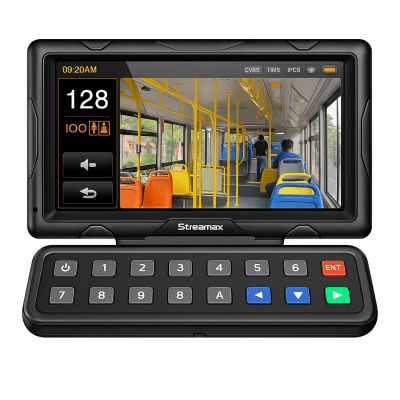 Panel de control dáctilar multifuncional con monitor de 7&quot; para MDVR móvil Streamax