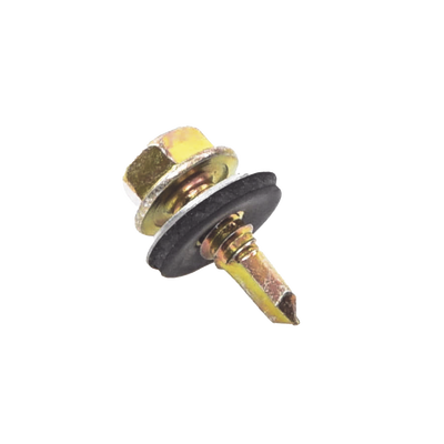 Tornillo Punta Broca Sello Montado 6.4 X 25 mm (1/4&quot; X 1&quot;) Caj. C/100pz.