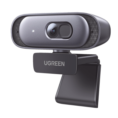 Cámara Web 2K con Micrófono Integrado | Cancelación de Ruido | Corrección de Luz Automática | Vista Amplia de 91° | Rotación Flexible de 360° | Cubierta de privacidad | Incluye Cable USB de 2M.