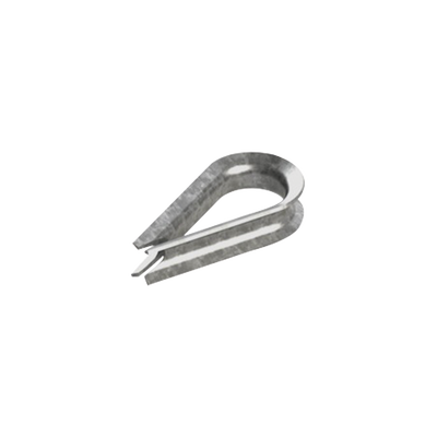 Cuello/ Guardacabo/ Rozadera para Cable de 3/8&quot; de Acero Galv. por Inmersión.