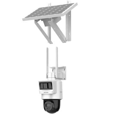 Kit Solar IP All in One / Doble Detección (Radar + PIR) / PT IP 4 Megapixel / Lente 2.8 mm / Panel Solar / Batería de Respaldo de Litio 50.76Wh (Hasta 1.5 días) / Conexión 4G / Audio de Dos Vías / Acc