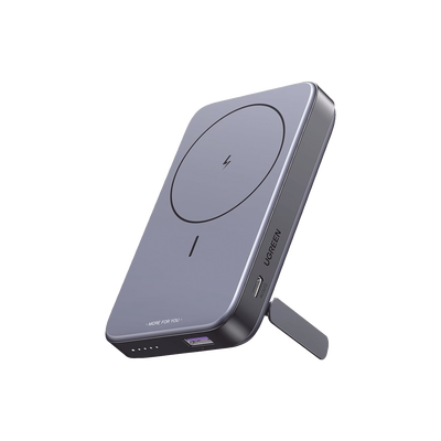 Power Bank MagSafe de 10000mAh NEXODE | 20W | 1 USB-C | 1 USB-A | Carga Rápida bidireccional | Soporta modo Standby | Soporte Plegable |  Ultra Delgado | Ultra ligero | Compatible con iPhone 15/14/13/