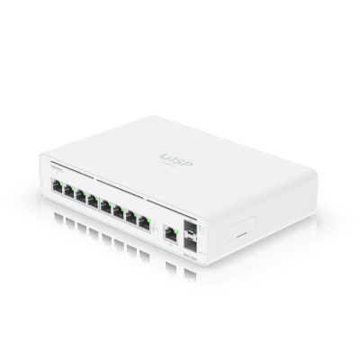 Consola UISP de Ubiquiti / Gateway y Switch de Red Gigabit / Controlador con Plataforma UISP para gestión remota de WISP (airMAX, airFiber, uFiber, LTU, edgeMAX, airCube) / 128 GB SSD / (1) WAN 1GbE /