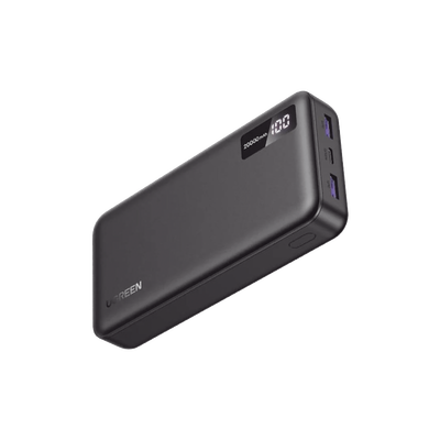 Power Bank 20000mAh | 22.5W | 1 USB-C | 2 USB-A | PD3.0 | QC4.0/3.0/2.0 | FPC | AFC | SPC | PPS | Carga 3 veces más Rápido | Protección Integrada| Material Ignifugo | UL94 V-0 | Pantalla Inteligente |