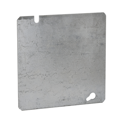 Tapa Cuadrada Ciega de  Acero Galvanizado de 4 11/16&quot;.