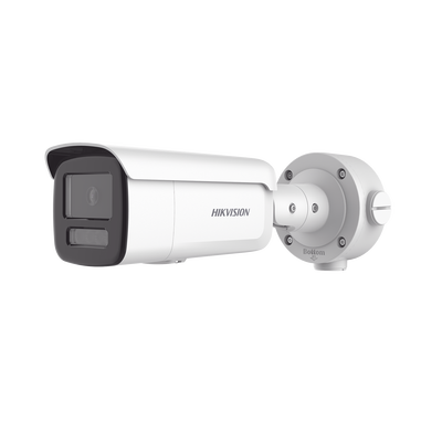 Bala IP 4 Megapixel / Lente 4 mm / Dual Light (60 mts IR + 60 mts Luz Blanca ) / Darkfighter S / Exterior IP67  / WDR 130 dB / 4 Analíticos: AcuSense, Deteccion Facial, Conteo de Personas por Cruce y 