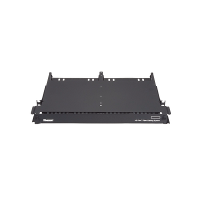 Panel de Distribución de Fibra Óptica con Bandeja Deslizable, Acepta 12 Cassettes HD Flex™ en 6 Espacios, Hasta 144 Fibras, 1 UR 