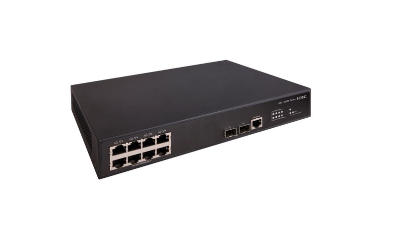 H3C S5130S-10P-EI L2 Ethernet Switch with 810/100/1000BASE-T Ports and 21000BASE-X SFP Ports, (AC)
