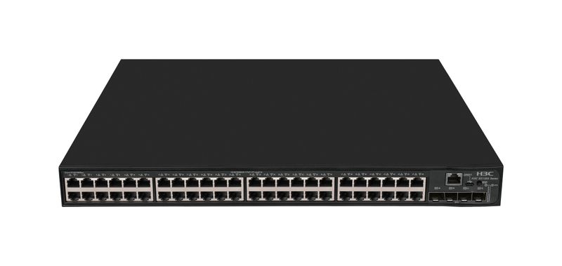 H3C S5130S-52S-PWR-EI-AC L2 Ethernet Switch with 4810/100/1000BASE-T PoE+ Ports (AC 370W) and 41G/10G BASE-X SFP Plus Ports, (AC)