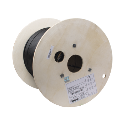 Rollo de Bobina de Cable UTP de 4 Pares, PanNet, Para Exterior con Gel, Cat6 (23 AWG), Industrial para Climas Extremos, Color