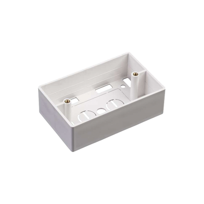 Caja de Pared Universal, Color blanco, Para montaje con Placas de Pared 