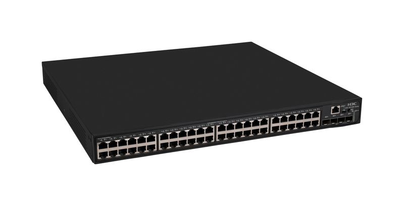 H3C S5130S-52S-PWR-EI-AC L2 Ethernet Switch with 4810/100/1000BASE-T PoE+ Ports (AC 370W) and 41G/10G BASE-X SFP Plus Ports, (AC)