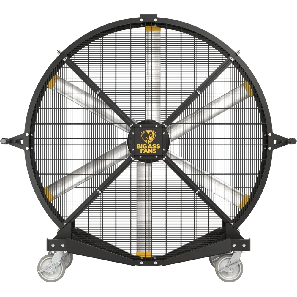 Ventilador Industrial Big Ass Fans Blackjack Cromo 6.5 ft 110V