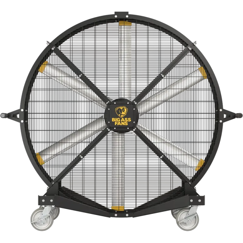 Ventilador Industrial Big Ass Fans Blackjack Cromo 6.5 ft 110V