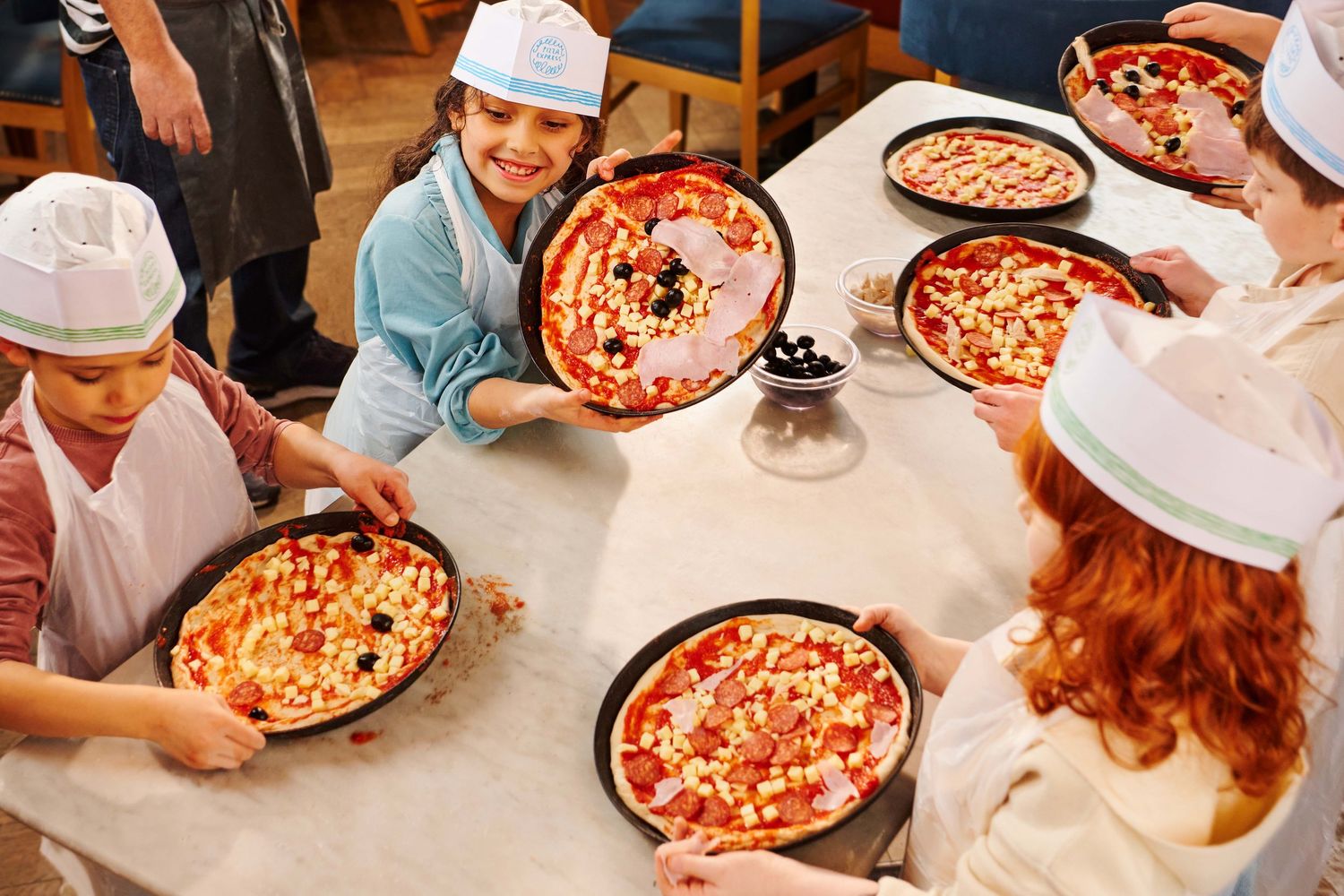 Kinder pizza feestje!