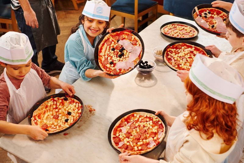 Kinder pizza feestje!