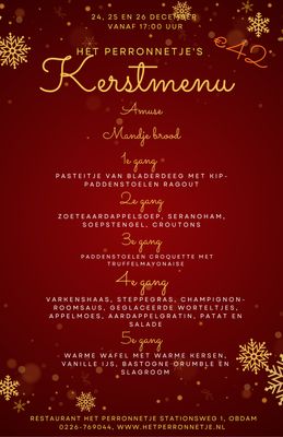 Kerstmenu