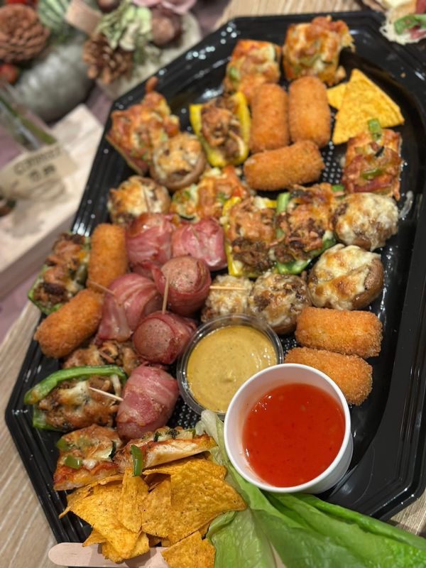 Luxe warme borrelschaal