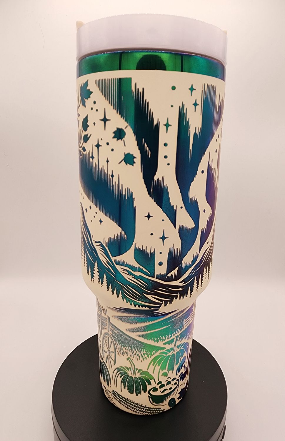 Thanksgiving Northern Lights Tumbler