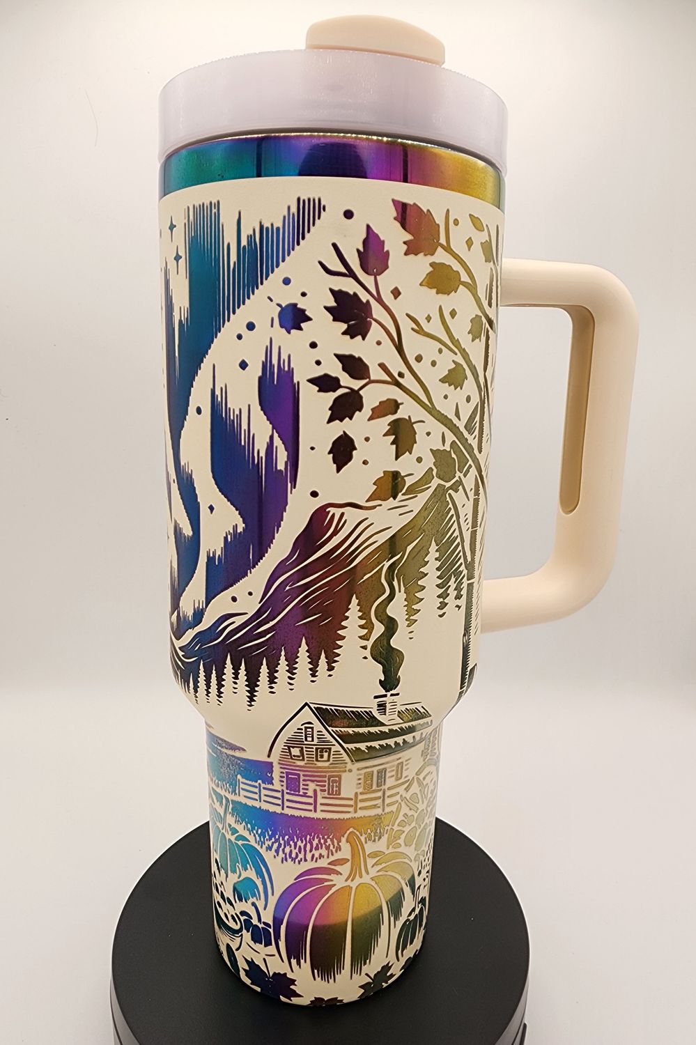 Thanksgiving Northern Lights Tumbler