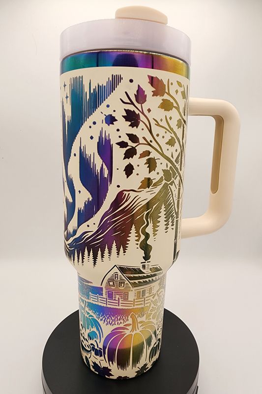 Thanksgiving Northern Lights Tumbler