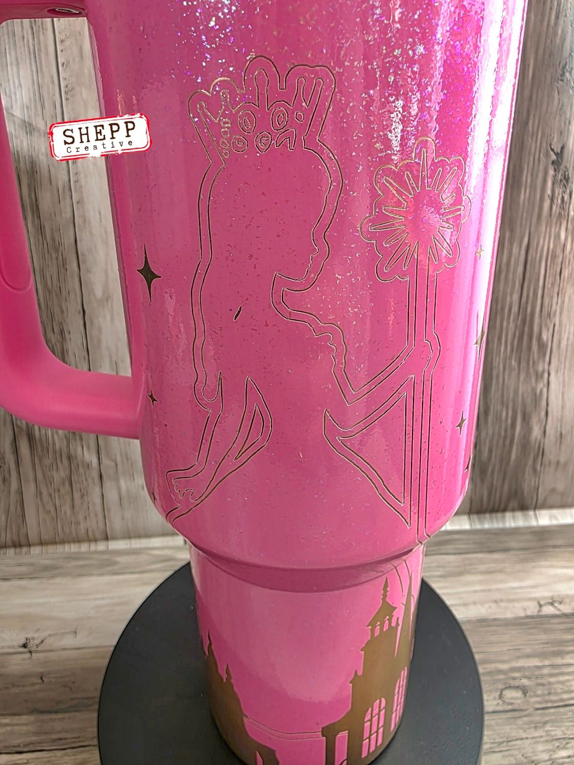Stanley X WICKED 40oz Engraved GLINDA Galinda Pink Tumbler