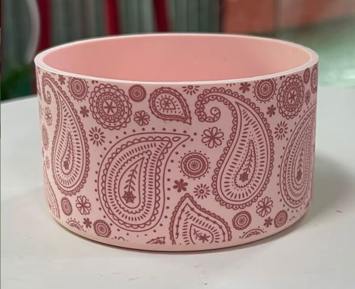 Pink Paisley Boot for Mesa Rose Tumbler