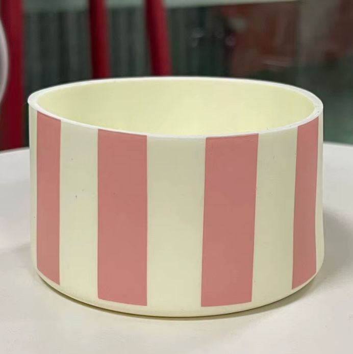Striped Boot for Peach Whip Cabana Gloss Tumbler