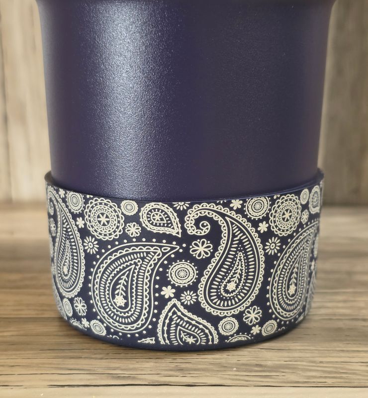 Blue Paisley Boot for Blue Corn Paisley Tumbler