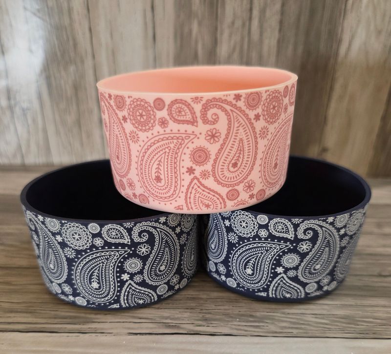 Pink Paisley Boot for Mesa Rose Tumbler