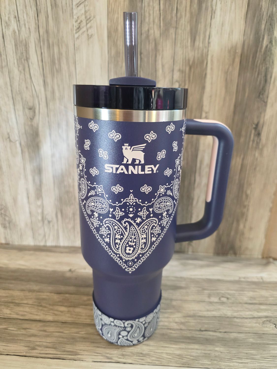 Blue Paisley Boot for Blue Corn Paisley Tumbler