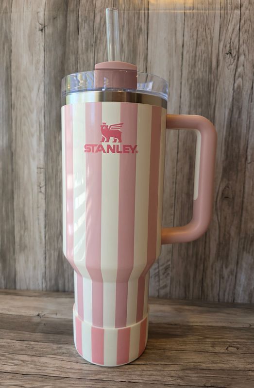 Striped Boot for Peach Whip Cabana Gloss Tumbler