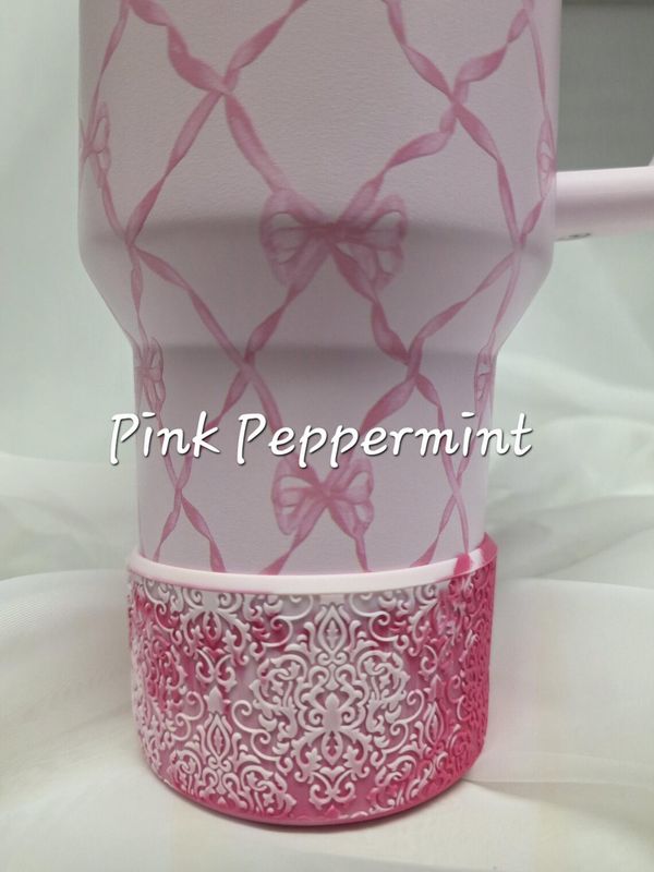 Baby Bow – Pink Peppermint (Swirl)
