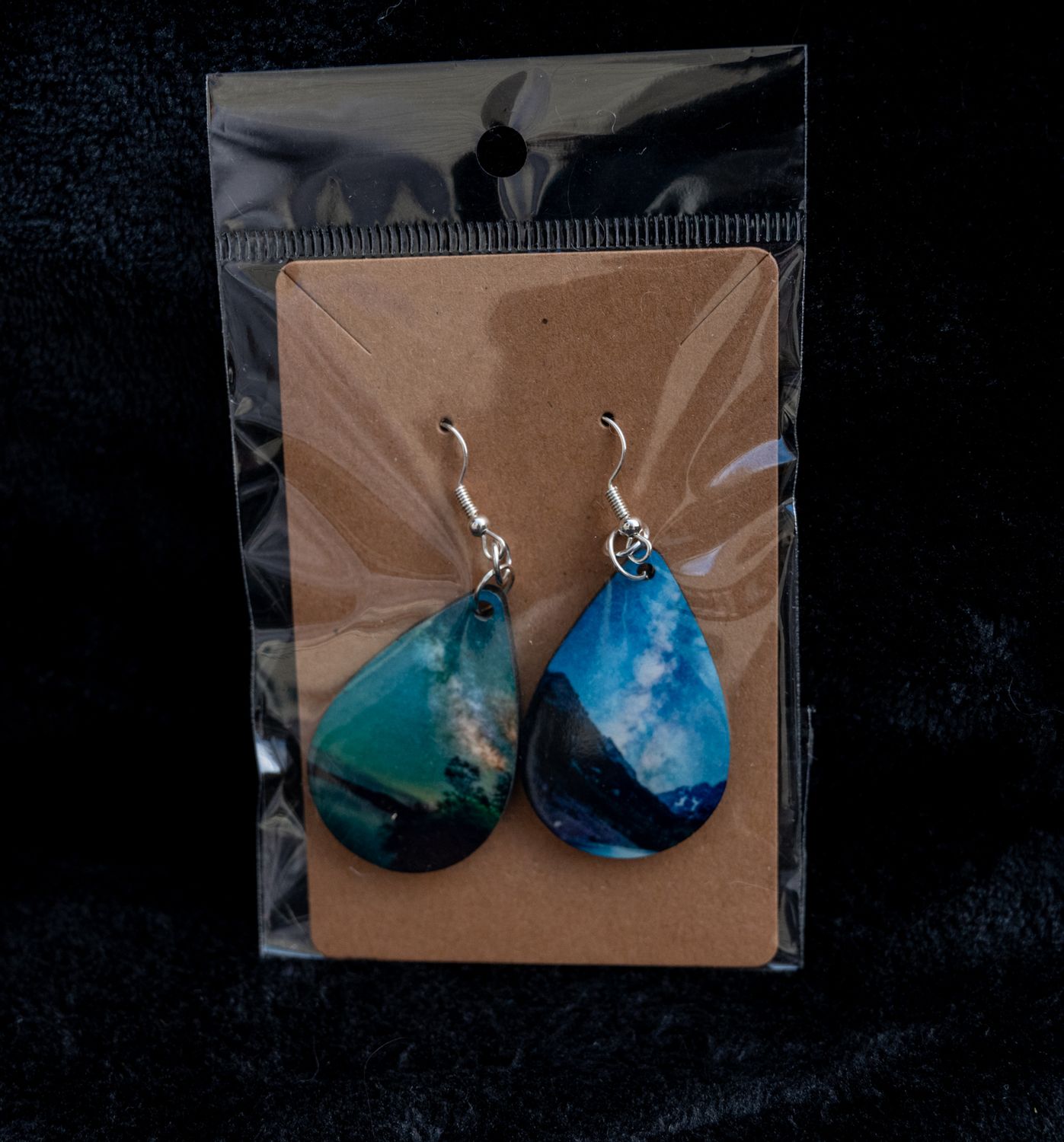 Double-Sided Earrings: Night Sky