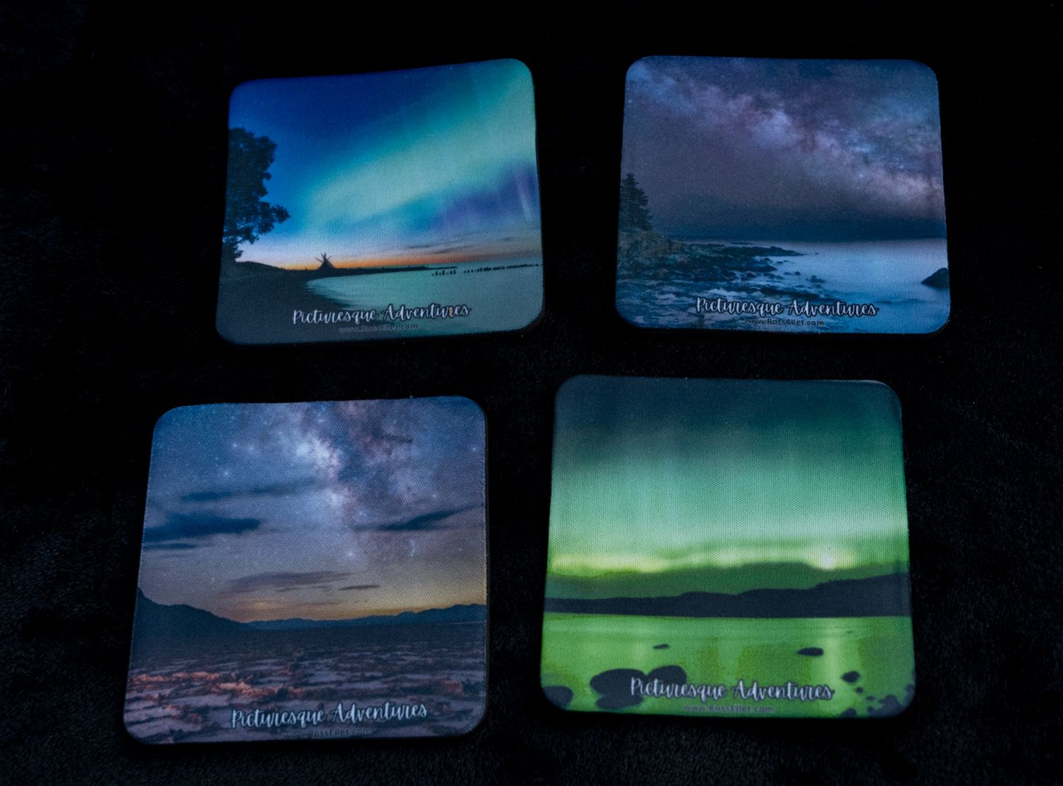 Coaster Set: Night Sky
