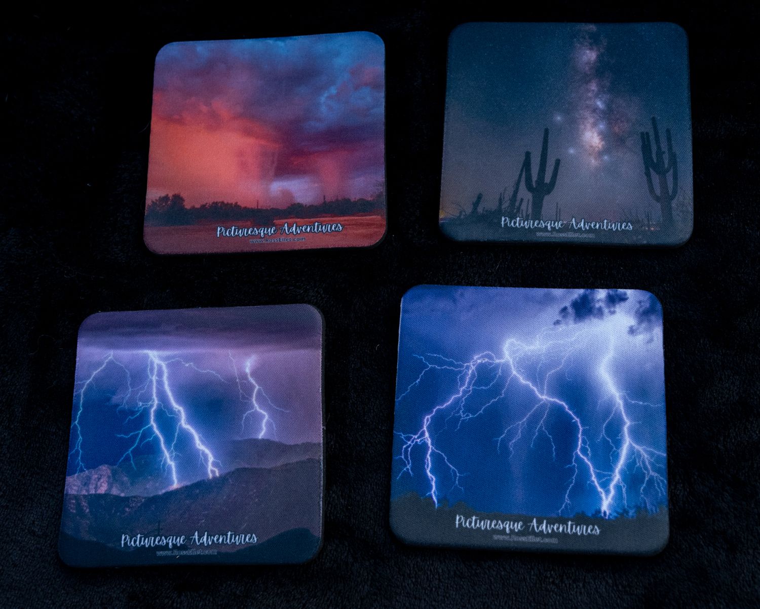 Coaster Set: Nighttime Wonders