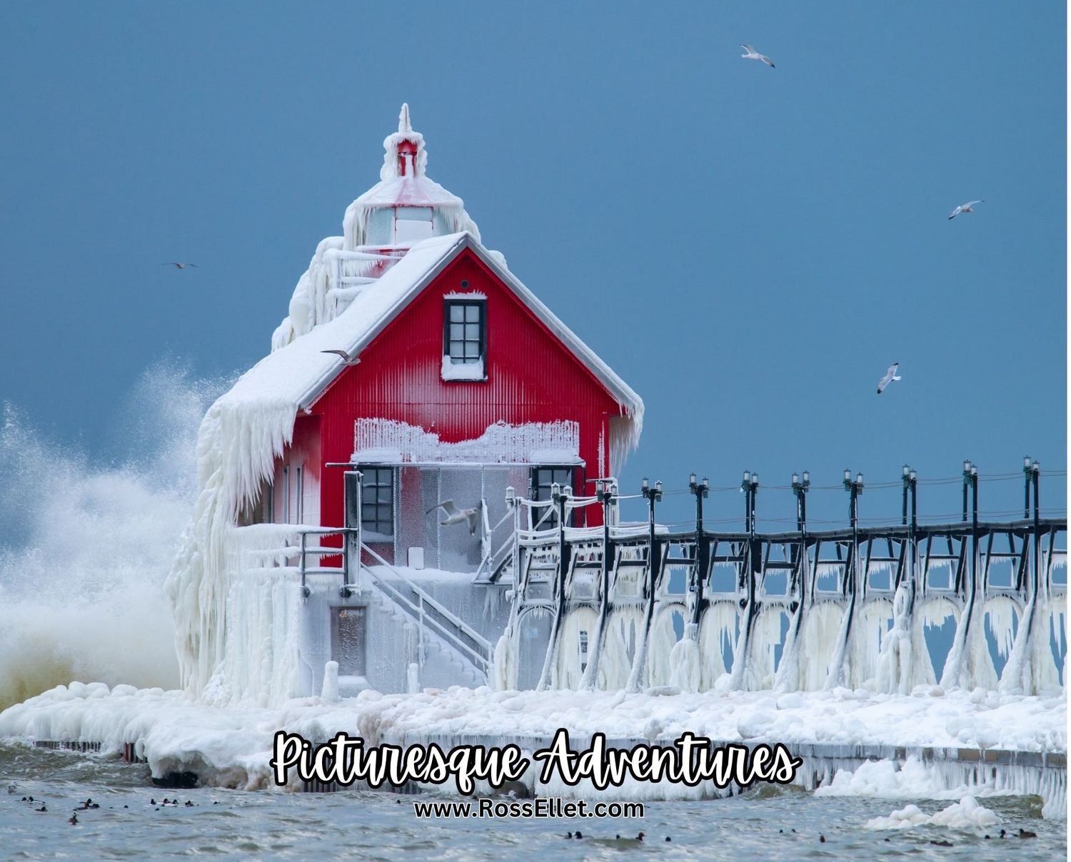 Mouse Pad: Grand Haven Lighthouse