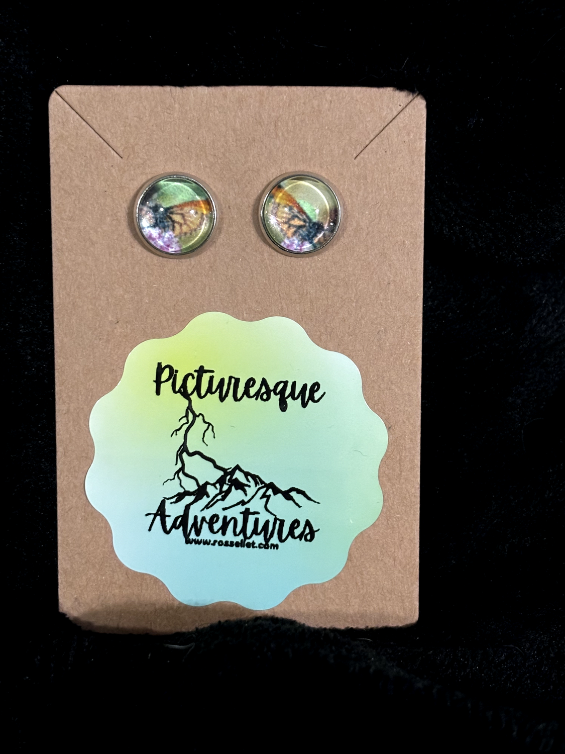 Stud Earrings: Butterfly