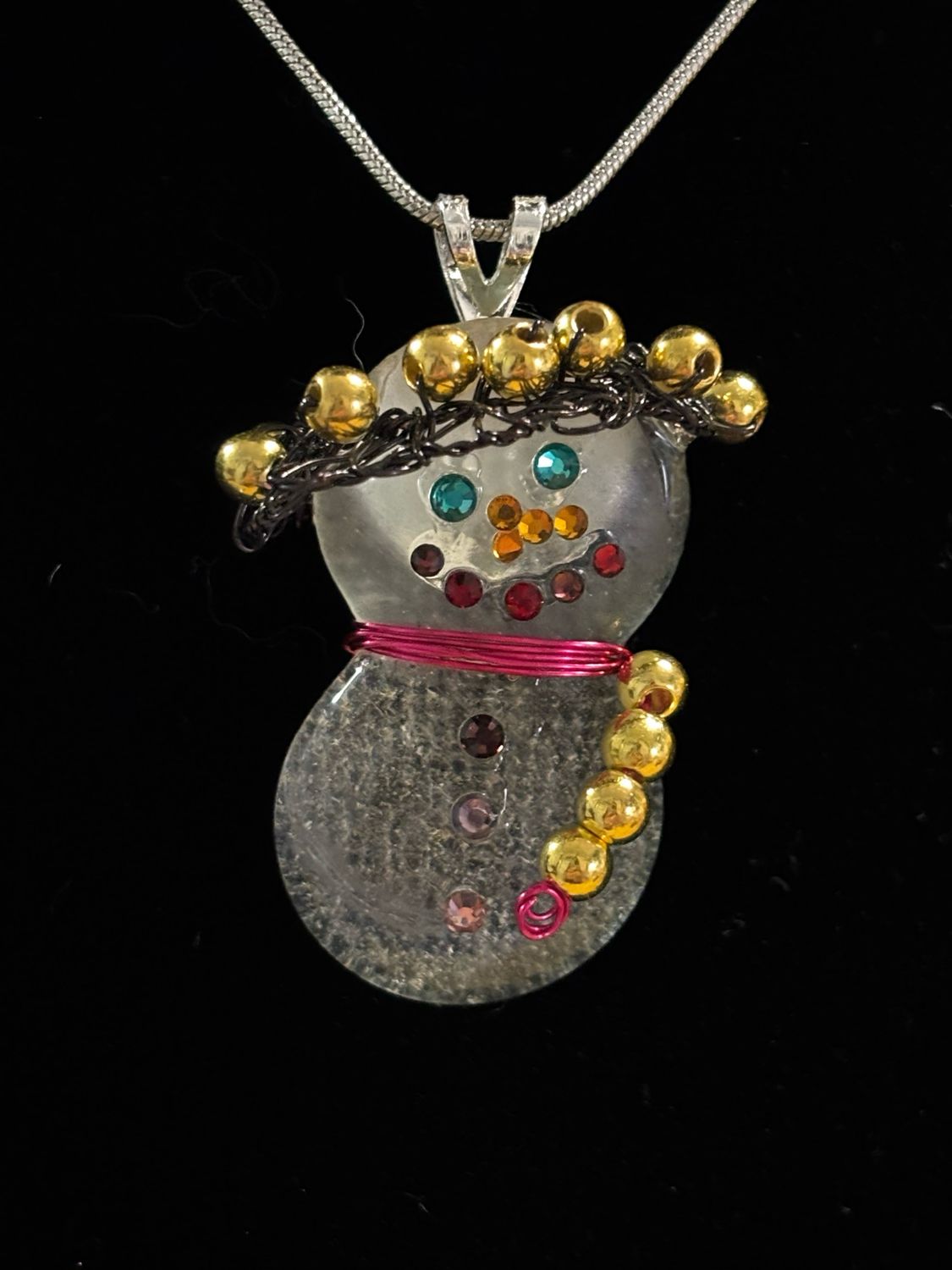 Snowman  Necklace