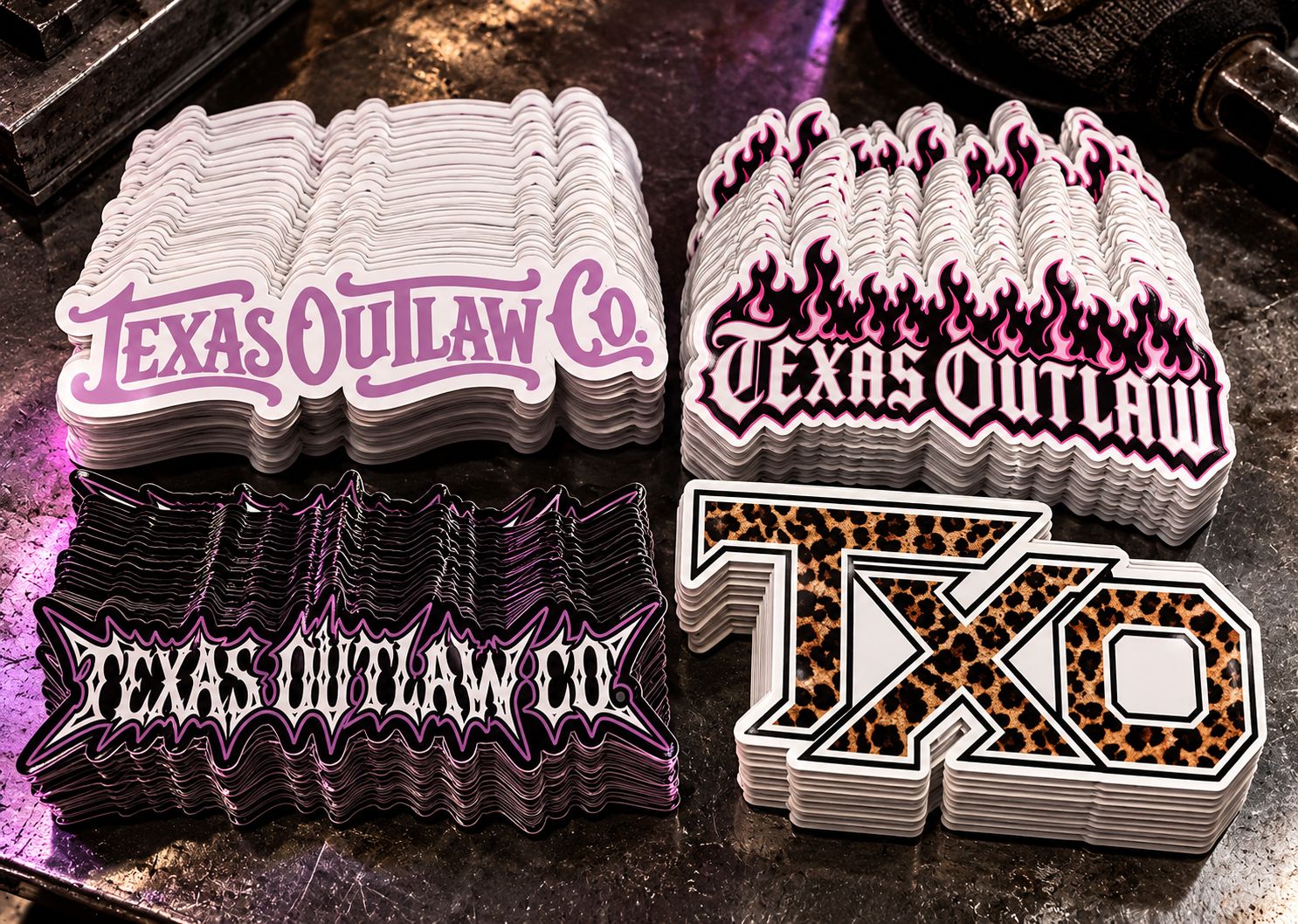 OUTLAW BADDIE 4 PIECE STICKER PACK.