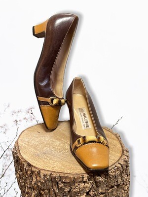 Zapatos de piel vintage VALERIE T35