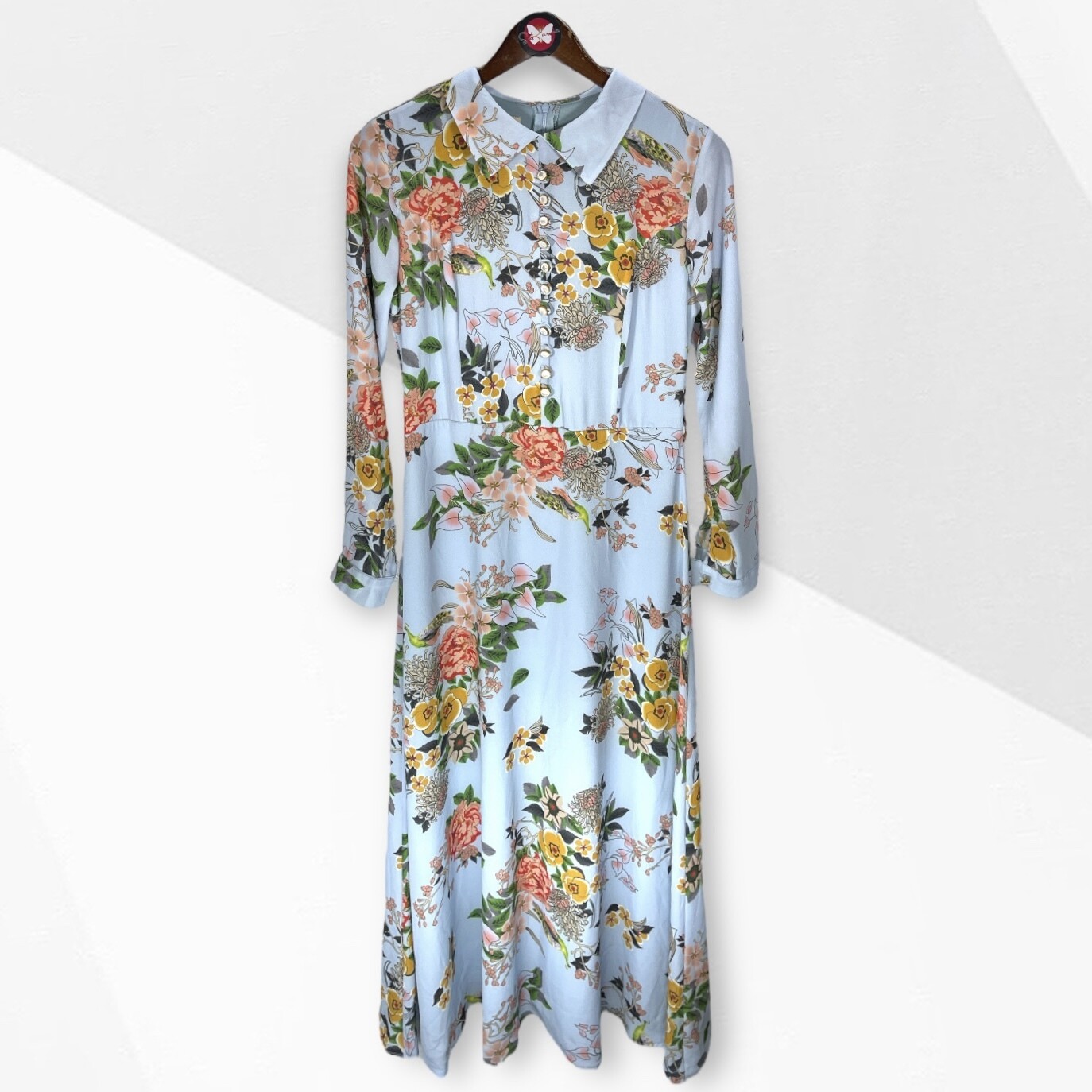Vestido largo camisero FERIDE Talla 38