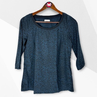 Blusa de media manga animal print JACQUELINE DE YONG Talla 36