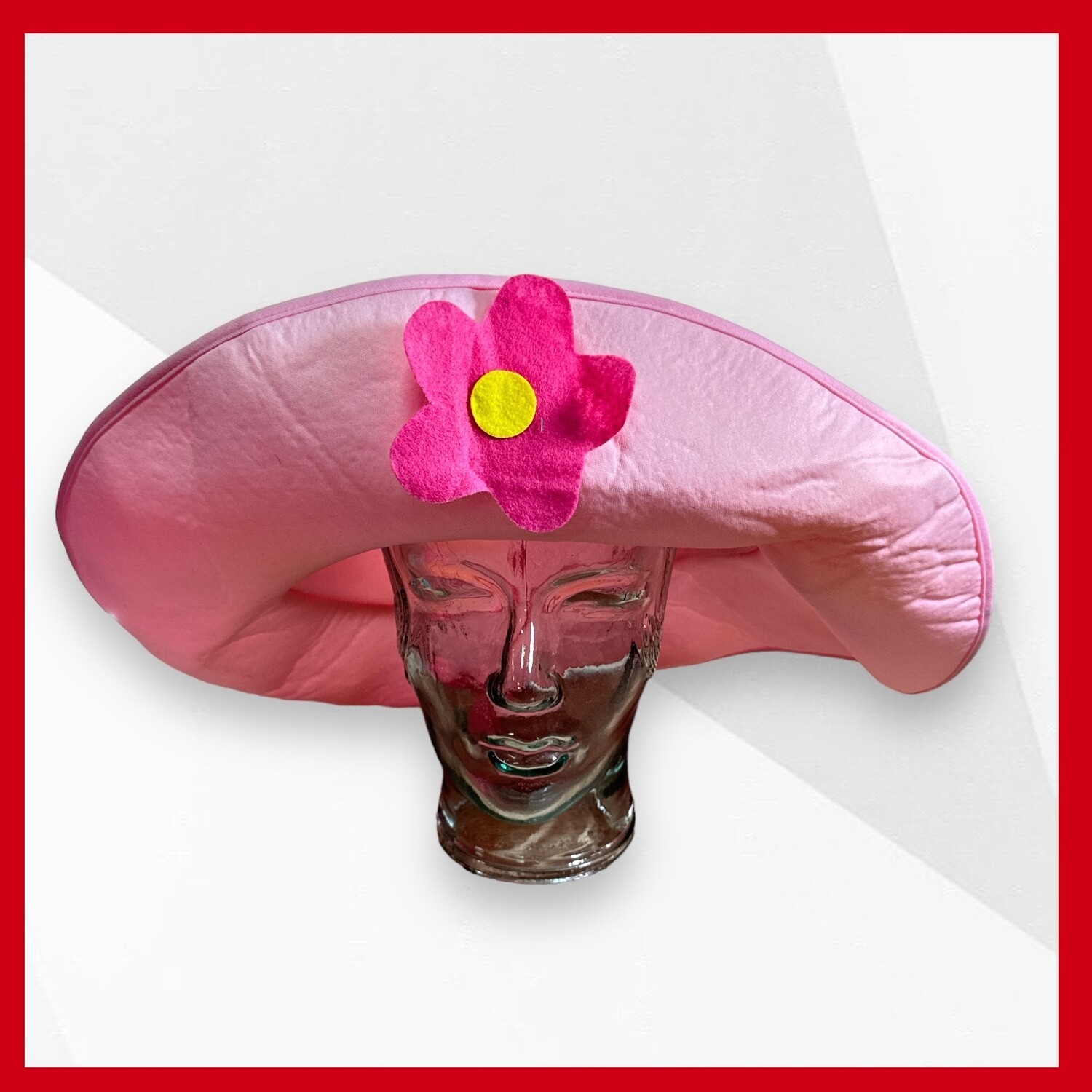 Sombrero disfraz con flor