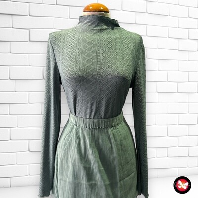 Blusa de manga larga tipo broderie SHEIN Talla L