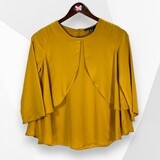 **SALES** Blusa de manga corta de volantes ATMOSPHERE Talla 36