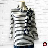 Camiseta con lazada al cuello ANANY Talla S (grande)