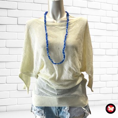 **SALES** Jersey corte mariposa de crochet JEAN PASCALE Talla M