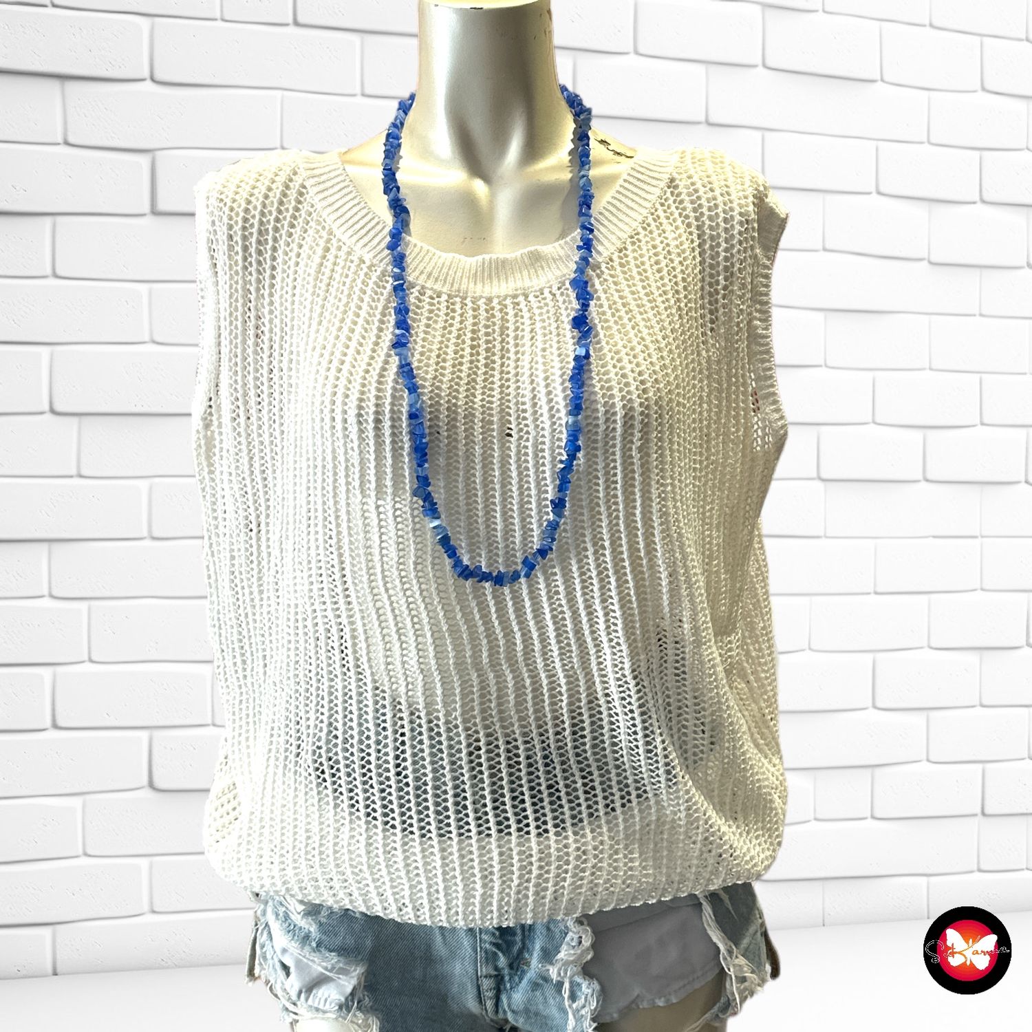 **SALES** Jersey de crochet sin mangas JOLIRONDE by JBC Talla S