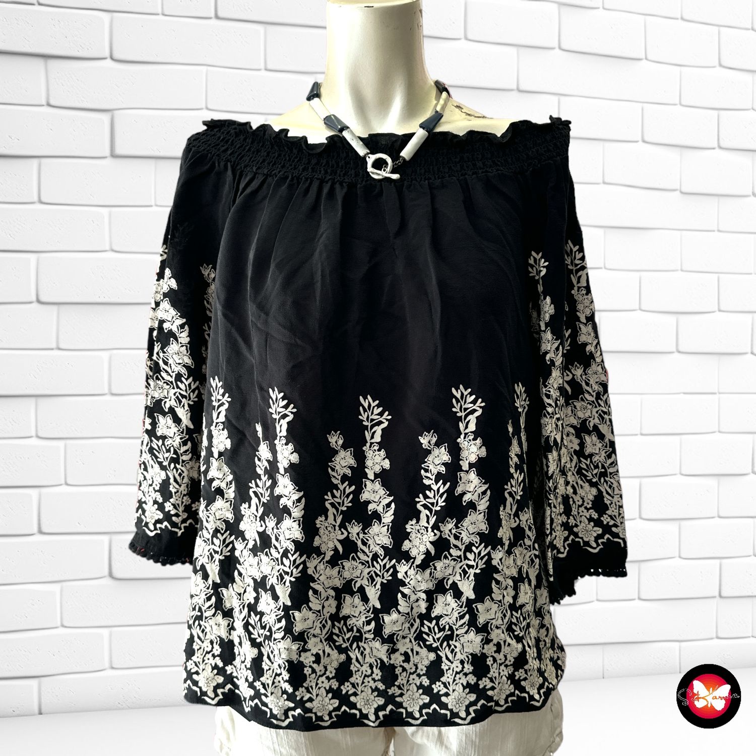 Blusa escote barco F&amp;F Talla 36